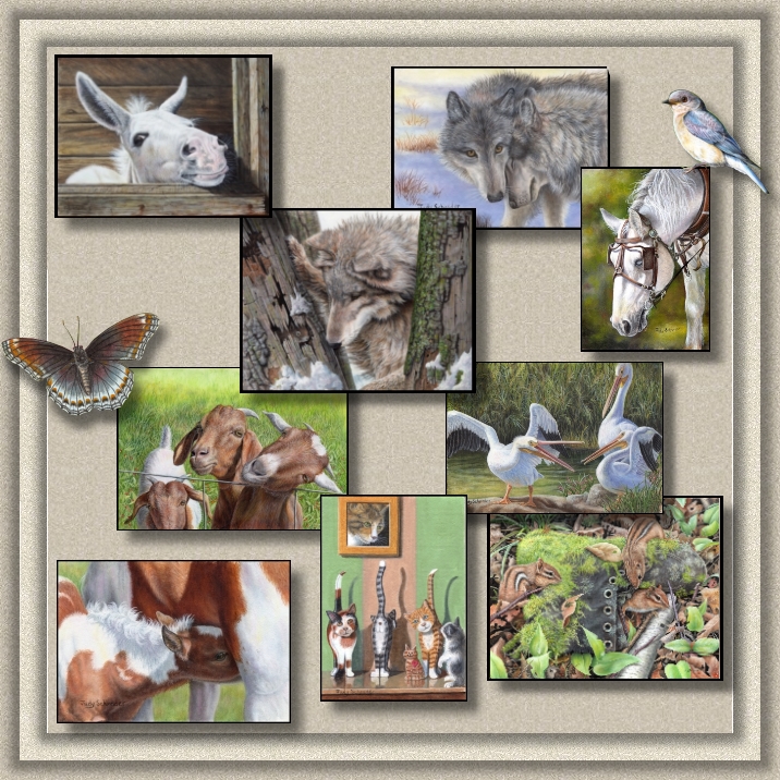 Original Wildlife Paintngs, Nature Art and Miniature Paintings by Judy Schrader